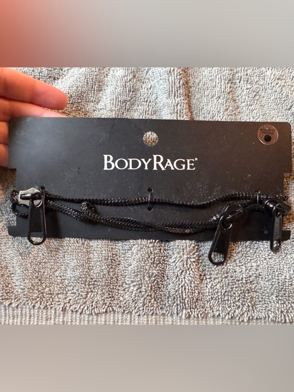 🌟 3/$20 Eligible! NWT Multi-Row Black Choker with Zipper Accents